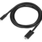 Targus - Cabo USB - USB-C (M) para USB-C (M) aparafusável - 1.8 m - preto