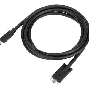 Targus - Cabo USB - USB-C (M) para USB-C (M) aparafusável - 1.8 m - preto