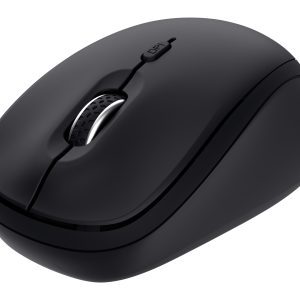 Ratón Mini Inalámbrico Trust Yvi+ Multidispositivo/ Hasta 1600 DPI/ Negro
