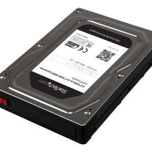 Startech 2.5" to 3.5" SATA HDD/SSD Adapter Enclosure - External Hard Drive Converter with HDD/SSD Height up to 12.5mm…