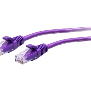 C2G 3ft (0.9m) Cat6a Snagless Unshielded (UTP) Slim Ethernet Network Patch Cable - Purple - Cabo patch - RJ-45 (M) para…