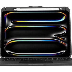 Targus Versavu - Teclado e pasta de folio - retroiluminação - sem fios - Bluetooth 5.0 - QWERTY - Espanhol - preto