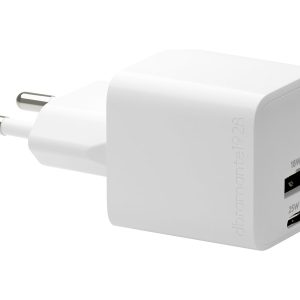 dbramante1928 re-charge - Adaptador de alimentação - 25 watt - 2 conectores de saída (USB-C, USB) - branco - Europa