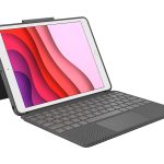 Logitech Combo Touch - Teclado e pasta de folio - com trackpad - retroiluminação - Apple Smart connector - QWERTY -…