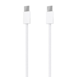 Cable USB 2.0 Tipo-C Aisens A107-0856/ USB Tipo-C Macho - USB Tipo-C Macho/ Hasta 60W/ 480Mbps/ 2m/ Blanco