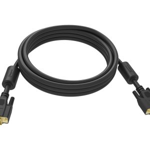 10 m VGA cable - gold plated connectors - ferrite cores both ends - VGA (m) to VGA (m) - outer diameter 8.0 mm - 28 awg…