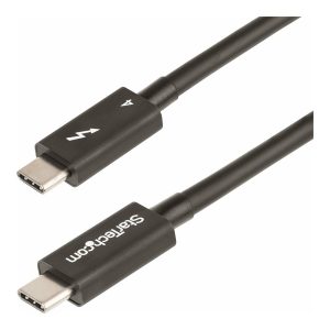 StarTech.com 3ft (1m) Thunderbolt 4 Cable, 40Gbps, 100W Power Delivery, 4K/8K Video, Intel-Certified Thunderbolt Cable…