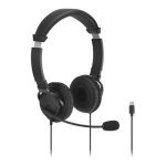 Kensington - Auscultadores - no ouvido - com cabo - USB-C - preto