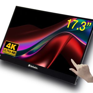 Monitor Portátil Táctil Verbatim PMT-17-4K 17.3"/ 4K/ Multimedia/ Negro