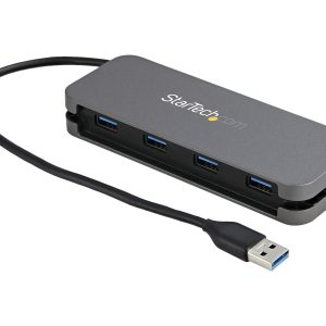 Startech 4 Port USB 3.0 Hub, 4x USB-A, 5Gbps Laptop/Desktop USB Type-A Hub, USB Bus Powered, 11" Long Cable with Cable…