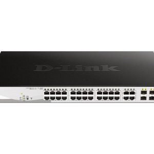 D-Link DGS 1210-28MP - Interruptor - inteligente - 24 x 10/100/1000 (PoE+) + 4 x Gigabit combinado - desktop, montável…