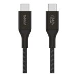 Belkin BoostCharge - Cabo USB - USB-C (M) para USB-C (M) - USB 2.0 - 1 m - suporte para fornecimento de energia até…