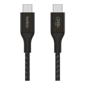 Belkin BoostCharge - Cabo USB - USB-C (M) para USB-C (M) - USB 2.0 - 1 m - suporte para fornecimento de energia até…