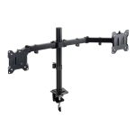 Soporte de Mesa para 2 Monitores TooQ DB1802TN-B/ Giratorio/ Inclinable/ hasta 8kg