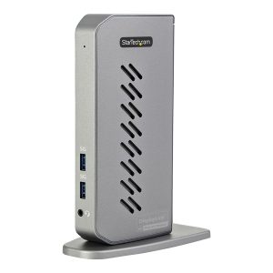 Startech USB-C USB-A Dock, Hybrid Universal USB 3.0 Docking Station for USB-C or USB-A Laptop, Dual Monitor 4K 60Hz…