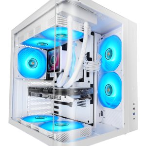 Caja Gaming Semitorre Mars Gaming MC-CURV/ Blanca