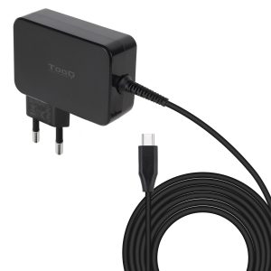 Cargador de Portátil GaN TooQ TQLC-USBCGAN100PD USB Tipo-C/ 100W/ Automático/ Voltaje 5-20V