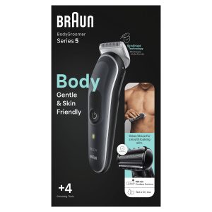 Cortapelos Braun BodyGroomer Series 5 BG5360/ con Batería/ 4 Accesorios