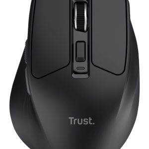Ratón Inalámbrico Trust Niven Confort 26021/ Batería recargable/ Hasta 3200 DPI/ Negro