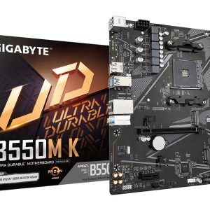 Placa Base Gigabyte B550M K Socket AM4/ DDR4/ PCIe 4.0/ Micro ATX