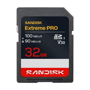 SanDisk Extreme PRO - Cartão de memória flash - 32 GB - Video Class V30 / UHS-I - SDHC UHS-I
