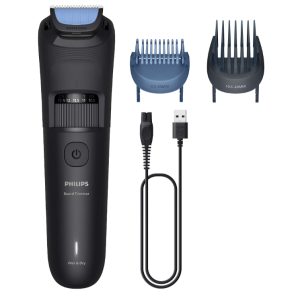 Cortabarbas Philips Beardtrimmer series 3000 BT3620/15/ con Batería/ 5 Accesorios