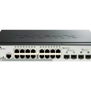 D-Link DGS 1510-20 - Interruptor - L3 - inteligente - 16 x 10/100/1000 + 2 x Gigabit SFP + 2 x 10 Gigabit SFP+ -…