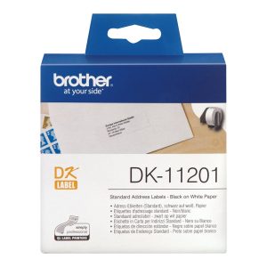 Brother DK-11201 - Preto em branco - 29 x 90 mm 400 etiqueta(s) (1 rolo(s) x 400 etiquetas de endereços