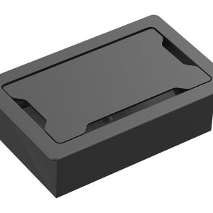 Modular AV faceplate component - table surround - table-mounted frame which accommodates 9 x modules - no modules…