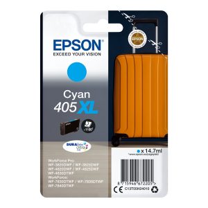 Epson 405XL - 14.7 ml - XL - azul cyan - original - blister com RF/alarme acústico - tinteiro