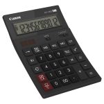 Canon AS-1200 - Calculadora de secretária - 12 dígitos - Painel solar, bateria - cinza escuro