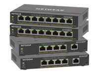 NETGEAR Plus GS308EPP - Interruptor - inteligente - 8 x 10/100/1000 (PoE+) - desktop, montável na parede - PoE+ (123 W)