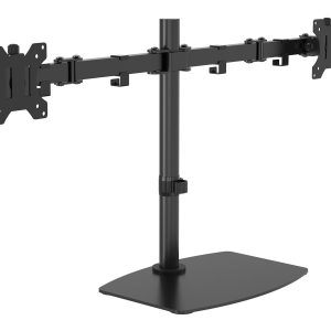 Monitor desk stand mount - fits two display 13 to 27" with VESA sizes 75 x 75 or 100 x 100 - post height 452 mm - max…