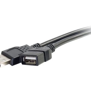 C2G 6.6ft USB Extension Cable - USB A to USB A Extension Cable - USB 2.0 - M/F - Cabo de extensão USB - USB (M) para…