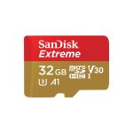 Cartão de Memória SanDisk Extreme 32GB microSD HC UHS-I com Adaptador/ Classe 10/ 100MB/s