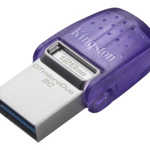 Kingston DataTraveler microDuo 3C - Drive flash USB - 128 GB - USB 3.2 Gen 1 / USB-C