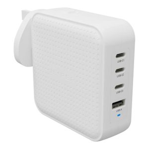 Targus HyperJuice - Adaptador de alimentação - GaN - 100 Wh - QC 3.0, Power Delivery 3.0 + PPS - 4 conectores de saída…