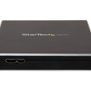 Startech USB 3.1 (10 Gbps) Gen 2 External Hard Drive Enclosure for 2.5" SATA Drives - Portable Hard Drive Enclosure…