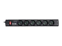 Eaton Protection Strip PS6TD - Protector contra picos de corrente - AC 220-250 V - 2500 watt - conectores de saída: 6 -…