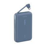 Belkin BoostCharge - Carregador portátil - com cabo integrado - 10000 mAh - 20 watt - 3 A - Fast Charge - 2 conectores…