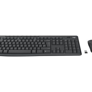 Logitech MK370 Combo for Business - Conjunto de teclado e rato - sem fios - Bluetooth LE - QWERTY - Espanhol - grafite