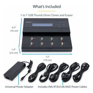 StarTech USB Duplicator - 1:7 - USB Flash Drives - Flash Drive Duplicator (USBDUPE17) - Duplicador de drive USB - 7…