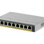 NETGEAR Easy Smart GS108EPP - Interruptor - alta potência - L3 - inteligente - 8 x 10/100/1000 (PoE+) - desktop,…
