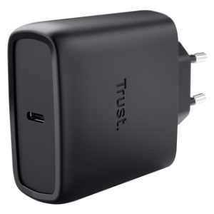 Cargador de Pared GaN Trust Maxo 65W/ 1xUSB Tipo-C/ Incluye Cable USB Tipo-C/ 65W