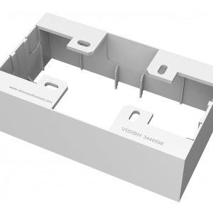 Modular AV faceplate component - double-gang surface mount UK backbox - standard surface-mount backbox (pattress) - 146…