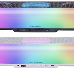 Barra de Sonido con Bluetooth Mars Gaming MSB-ORB/ 20W/ 2.0/ Negra