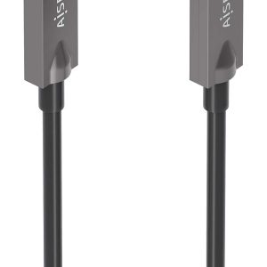 Cable USB 3.1 Tipo-C Aisens AOC A157-0882/ USB Tipo-C Macho - USB Tipo-C Macho/ Hasta 60W/ 10Gbps/ 10m/ Negro