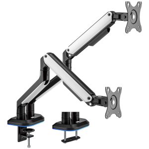 Soporte Gaming para 2 Monitores Aisens DT32TSR-297/ hasta 9kg/ con Iluminación RGB