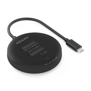 Dock USB 3.2 Gen2 Tipo-C para SSD M.2 NVMe Aisens ASDS-2M2N05-BK/ Gris