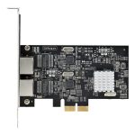 Startech 2-Port 2.5Gbps NBASE-T PCIe Network Card, Intel I225-V, Dual-Port Computer Network Card, Multi-Gigabit NIC,…